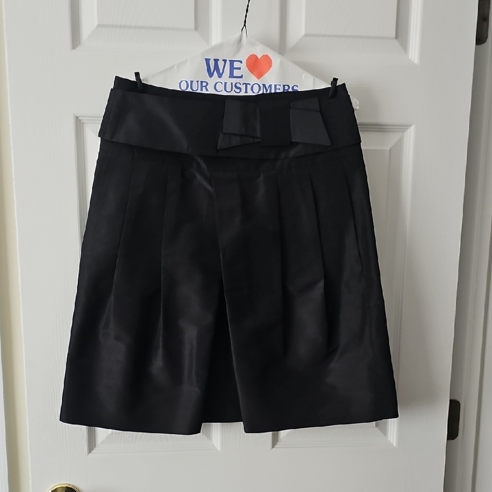 Elegant Black Pleated Valentino Skirt